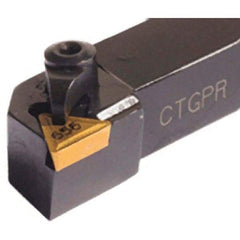 Iscar - CTGP, Right Hand Cut, 1" Shank Height x 1" Shank Width, Neutral/Positive Rake Indexable Turning Toolholder - 6" OAL, TP..32.. Insert Compatibility, Series Isoturn - Benchmark Tooling