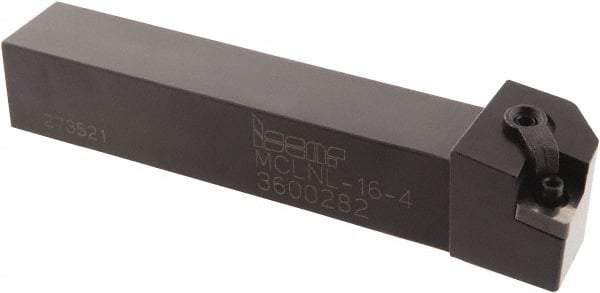 Iscar - MCLN, Left Hand Cut, 5° Lead Angle, 1" Shank Height x 1" Shank Width, Negative Rake Indexable Turning Toolholder - 6" OAL, CN..43.. Insert Compatibility, Series Isoturn - Benchmark Tooling