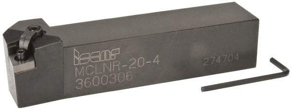 Iscar - MCLN, Right Hand Cut, 5° Lead Angle, 1-1/4" Shank Height x 1-1/4" Shank Width, Negative Rake Indexable Turning Toolholder - 6" OAL, CN.. Insert Compatibility, Series Comlock - Benchmark Tooling