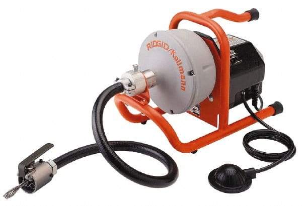 Ridgid - Electric Battery Drain Cleaning Machine - For 3/4" to 2" Pipe, 35' Cable - Benchmark Tooling