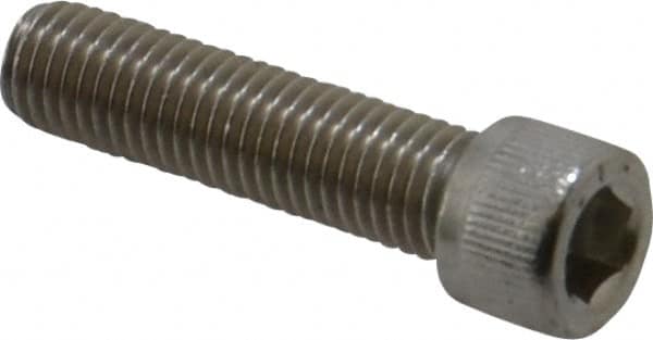 Value Collection - 1/4-28 UNF Hex Socket Drive, Socket Cap Screw - Grade 316 Stainless Steel, Uncoated, 1" Length Under Head - Benchmark Tooling