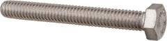 Value Collection - 5/16-18 UNC, 2-1/4" Length Under Head Hex Head Cap Screw - Fully Threaded, Grade 316 Stainless Steel, Uncoated, 1/2" Hex - Benchmark Tooling