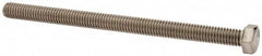 Value Collection - 3/8-16 UNC, 5-1/2" Length Under Head Hex Head Cap Screw - Fully Threaded, Grade 316 Stainless Steel, Uncoated, 9/16" Hex - Benchmark Tooling