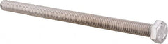 Value Collection - 3/8-16 UNC, 6" Length Under Head Hex Head Cap Screw - Fully Threaded, Grade 316 Stainless Steel, Uncoated, 9/16" Hex - Benchmark Tooling