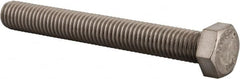 Value Collection - 1/2-13 UNC, 4" Length Under Head Hex Head Cap Screw - Fully Threaded, Grade 316 Stainless Steel, Uncoated, 3/4" Hex - Benchmark Tooling