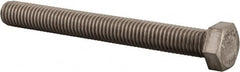 Value Collection - 1/2-13 UNC, 4-1/2" Length Under Head Hex Head Cap Screw - Fully Threaded, Grade 316 Stainless Steel, Uncoated, 3/4" Hex - Benchmark Tooling