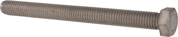 Value Collection - 1/2-13 UNC, 5-1/2" Length Under Head Hex Head Cap Screw - Fully Threaded, Grade 316 Stainless Steel, Uncoated, 3/4" Hex - Benchmark Tooling