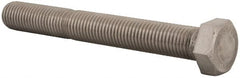 Value Collection - 1-8 UNC, 8" Length Under Head Hex Head Cap Screw - Fully Threaded, Grade 316 Stainless Steel, Uncoated, 1-1/2" Hex - Benchmark Tooling