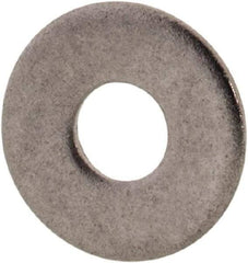 Value Collection - #2 Screw, Grade 316 Stainless Steel Standard Flat Washer - 3/32" ID x 1/4" OD, 0.025" Thick, Plain Finish - Benchmark Tooling