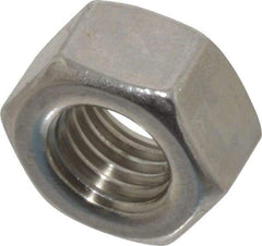 Value Collection - 5/16-24 UNF Stainless Steel Right Hand Hex Nut - 1/2" Across Flats, 7/64" High, Uncoated - Benchmark Tooling