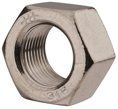 Value Collection - 3/4-16 UNF Stainless Steel Right Hand Hex Nut - 1-1/8" Across Flats, 41/64" High, Uncoated - Benchmark Tooling