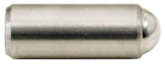 Gibraltar - 11/16" Body Length x 5/16" Body Diam, 4 Lb Init to 10 Lb Final End Force, Stainless Steel Press Fit Ball Plunger - 1/4" Ball Diam, 0.09" Max Ball Reach, +0.0010; +0.0020" Tolerance - Benchmark Tooling