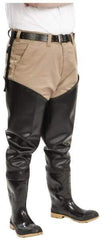 Dunlop Protective Footwear - Men's Size 13 Medium Width Steel Wader - Black, PVC Upper, 35" High, Cold Protection, Non-Slip, Waterproof - Benchmark Tooling