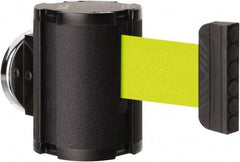 Lavi Industries - 3-1/2" High x 2-1/2" Long x 2-1/2" Wide Magnetic Wall Mount Barrier - Aluminum, Powdercoat Finish, Black, Use with Magnetic Wall Mount Barriers - Benchmark Tooling