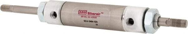 ARO/Ingersoll-Rand - 2" Stroke x 1-1/4" Bore Double Acting Air Cylinder - 1/8 Port, 7/16-20 Rod Thread, 200 Max psi, -40 to 160°F - Benchmark Tooling