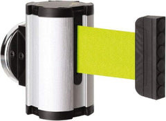 Lavi Industries - 3-1/2" High x 2-1/2" Long x 2-1/2" Wide Magnetic Wall Mount Barrier - Aluminum, Satin Chrome Finish, Satin Aluminum, Use with Magnetic Wall Mount Barriers - Benchmark Tooling