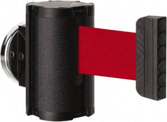 Lavi Industries - 3-1/2" High x 2-1/2" Long x 2-1/2" Wide Magnetic Wall Mount Barrier - Aluminum, Powdercoat Finish, Black, Use with Magnetic Wall Mount Barriers - Benchmark Tooling