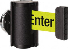 Lavi Industries - 3-1/2" High x 2-1/2" Long x 2-1/2" Wide Magnetic Wall Mount Barrier - Aluminum, Powdercoat Finish, Black, Use with Magnetic Wall Mount Barriers - Benchmark Tooling