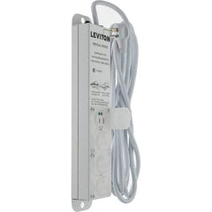 Leviton - 4 Outlets, 125 VAC15 Amps, 15' Cord, Standard Power Outlet Strip - Wall/Surface Mount, 5-20 NEMA Configuration, 1' Strip, UL 60601-1 - Benchmark Tooling