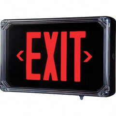 Hubbell Lighting - Illuminated Exit Signs Number of Faces: 2 Letter Color: Red - Benchmark Tooling