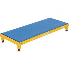 Vestil - 5" High x 19" Wide x 48" Deep, Yellow Step Stand - Steel, 500 Lb Capacity - Benchmark Tooling