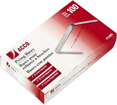 ACCO - 100 Piece Paper File Fasteners - 2" Long - Benchmark Tooling