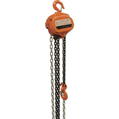 Vestil - 1,000 Lb Lifting Capacity, 10' Lift Height, Hand Hoist - Made from Chain - Benchmark Tooling