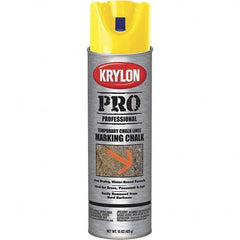 Krylon - 15 fl oz Yellow Marking Chalk - Solvent Base Formula - Benchmark Tooling