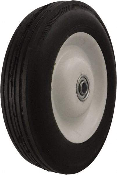 Marathon Industries - 8 Inch Diameter x 1-3/4 Inch Wide, Rubber Caster Wheel - 225 Lb. Capacity, 1-3/8 Inch Hub Length, 1/2 Inch Axle Diameter - Benchmark Tooling