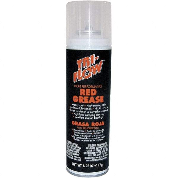 Tri-Flow - 6.25 oz Aerosol Aluminum High Temperature Grease - Brown, High Temperature, 475°F Max Temp, - Benchmark Tooling