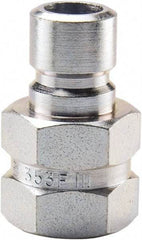 Parker - 1/8 NPTF Steel Hydraulic Hose Female Pipe Thread Nipple - 200 psi, 3 GPM, Series Moldmate - Benchmark Tooling