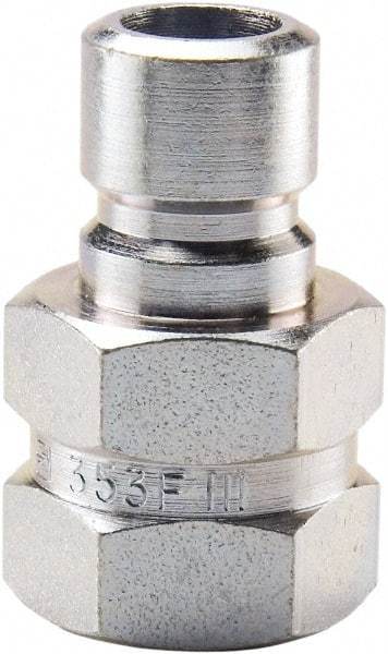 Parker - 3/8 NPTF Steel Hydraulic Hose Female Pipe Thread Nipple - 200 psi, 6 GPM, Series Moldmate - Benchmark Tooling