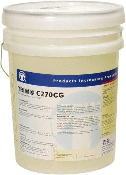 Master Fluid Solutions - Trim C270CG, 5 Gal Pail Cutting & Grinding Fluid - Synthetic, For Cutting, Grinding - Benchmark Tooling