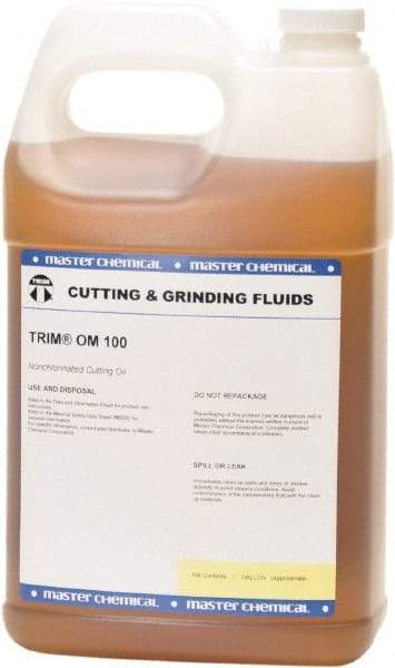 Master Fluid Solutions - Trim OM 100, 1 Gal Bottle Cutting Fluid - Straight Oil - Benchmark Tooling