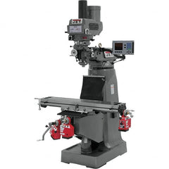 Jet - Knee Milling Machines Spindle Speed Control: Electronic Variable Speed Table Length (Inch): 9 - Benchmark Tooling