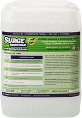 Surge Industrial - 5 Gal Bucket Cleaner/Degreaser - Liquid, Neutral pH, Unscented - Benchmark Tooling