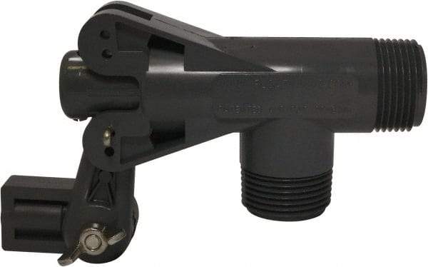 Control Devices - 1-1/4" Pipe, PVC, Angle Pattern-Double Seat, Mechanical Float Valve - 100 psi, MNPT End Connections - Benchmark Tooling