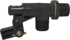 Control Devices - 3/4" Pipe, PVC, Angle Pattern-Single Seat, Mechanical Float Valve - 100 psi, MNPT End Connections - Benchmark Tooling