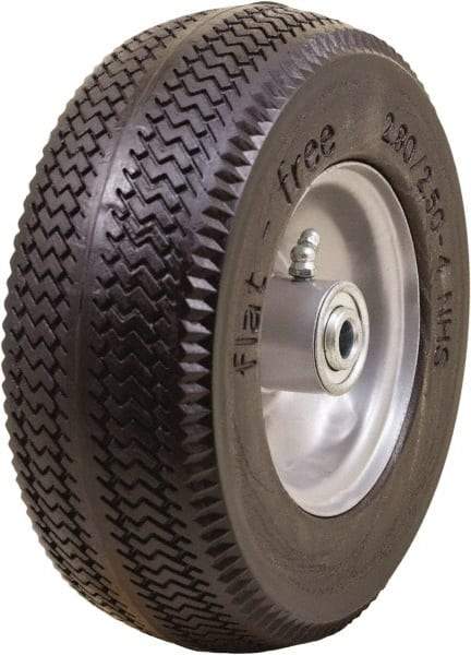 Marathon Industries - 3-1/64" Wide x 8-1/2" High x 4" Deep Sawtooth Flat Free Hand Truck Tire - 275 Lb Load Capacity - Benchmark Tooling
