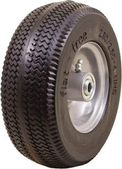Marathon Industries - 3-1/64" Wide x 8-1/2" High x 4" Deep Sawtooth Flat Free Hand Truck Tire - 275 Lb Load Capacity - Benchmark Tooling
