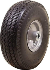 Marathon Industries - 3-19/64" Wide x 10-1/2" High x 4" Deep Flat Free Hand Truck Tire - 300 Lb Load Capacity - Benchmark Tooling