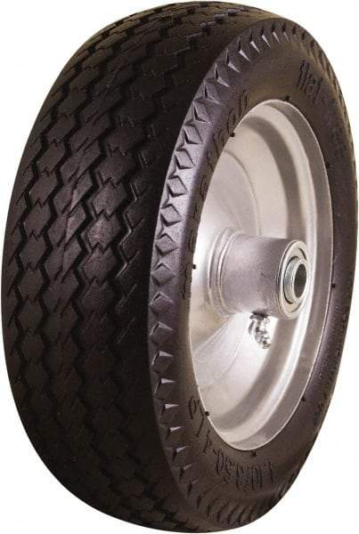 Marathon Industries - 3-19/64" Wide x 10-1/2" High x 4" Deep Flat Free Hand Truck Tire - 300 Lb Load Capacity - Benchmark Tooling