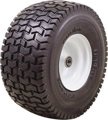 Marathon Industries - 6-7/64" Wide x 15" High x 7" Deep Turf Flat Free Hand Truck Tire - 500 Lb Load Capacity - Benchmark Tooling