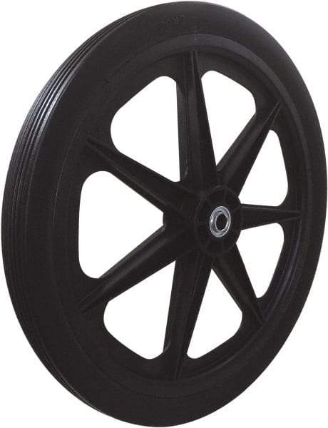 Marathon Industries - 1-27/32" Wide x 20" High x 2" Deep Flat Free Hand Truck Tire - 250 Lb Load Capacity - Benchmark Tooling