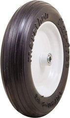 Marathon Industries - 3-13/64" Wide x 13" High x 4" Deep Flat Free Hand Truck Tire - 300 Lb Load Capacity - Benchmark Tooling