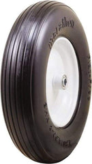 Marathon Industries - 3-45/64" Wide x 15-1/2" High x 4" Deep Flat Free Hand Truck Tire - 500 Lb Load Capacity - Benchmark Tooling