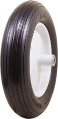 Marathon Industries - 3-45/64" Wide x 15-1/2" High x 6" Deep Flat Free Hand Truck Tire - 500 Lb Load Capacity - Benchmark Tooling