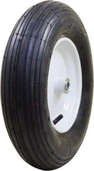 Marathon Industries - 3-25/64" Wide x 15-1/2" High x 4" Deep Pneumatic Hand Truck Tire - 400 Lb Load Capacity - Benchmark Tooling