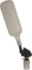 Control Devices - 1/4" Pipe, PVC, Angle Pattern-Single Seat, Mechanical Float Valve - 100 psi, Comp End Connections - Benchmark Tooling