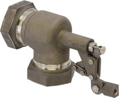Control Devices - 1-1/2" Pipe, Stainless Steel, Angle Pattern-Single Seat, Mechanical Float Valve - 100 psi, FIP End Connections - Benchmark Tooling